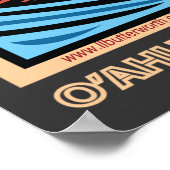 HAWAII NORTH SHORE SURFING POSTER (Ecke)