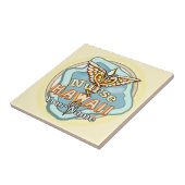 Hawaii Nurse Caduceus tile Fliese (Seite)