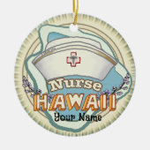 Hawaii Nurse Keramik Ornament (Vorne)