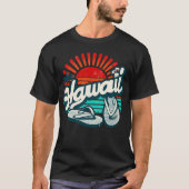 Hawaii Oahu Drehe Flop Sandals Summer Beach Retro T-Shirt (Vorderseite)