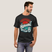 Hawaii Oahu Drehe Flop Sandals Summer Beach Retro T-Shirt (Vorne ganz)