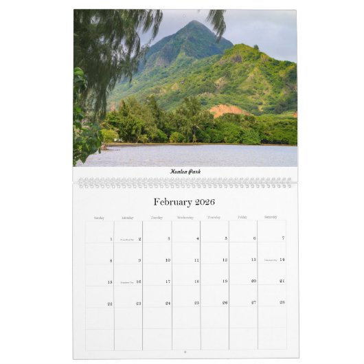 Hawaii Oahu Kalender (Feb 2026)