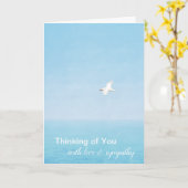 Hawaii Ocean Bird Flying Karte (Gelbe Blume)