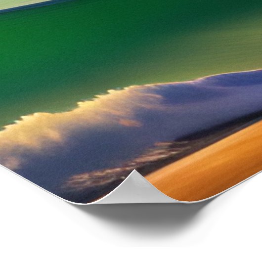 Hawaii Ocean Travel Artwork Poster (Ecke)