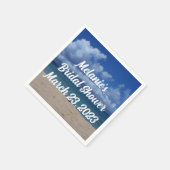 Hawaii Ocean View Brautparty Napkin Serviette (Ecke)