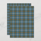 Hawaii offiziell Staat Tartan Postkarte (Vorne/Hinten)