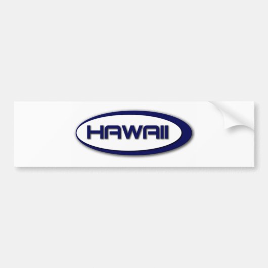 Hawaii-Oval-Autoaufkleber Autoaufkleber (Vorne)
