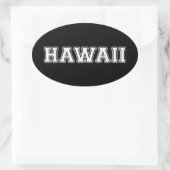 Hawaii Ovaler Aufkleber (Tasche)