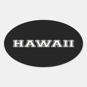 Hawaii Ovaler Aufkleber