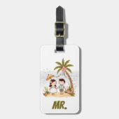 Hawaii Paar Mr. Gepäckanhänger (Vorderseite vertikal)