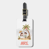 Hawaii Paar Mrs. Gepäckanhänger (Vorderseite vertikal)