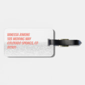 Hawaii Paar Mrs. Gepäckanhänger (Rückseite horizontal)