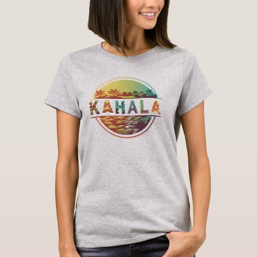 Hawaii Palm Beach Tropical, Kahala Beach. T-Shirt (Vorderseite)
