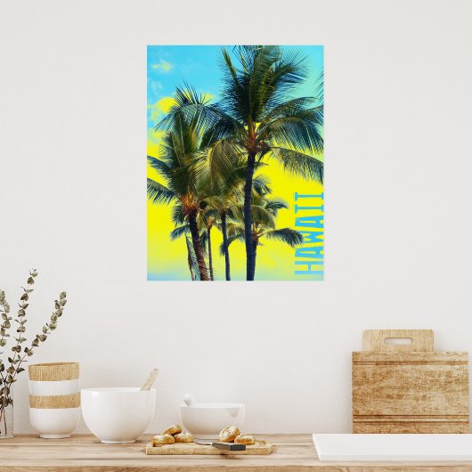 Hawaii Palm Poster (Küche)