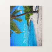 Hawaii Palm Tree Tropical Beach on Beach Time Puzzle (Vertikal)