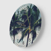 Hawaii Palm Trees Große Wanduhr (Winkel)
