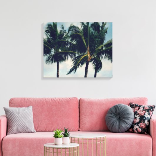 Hawaii Palm Trees Leinwanddruck (Insitu (Wohnzimmer))
