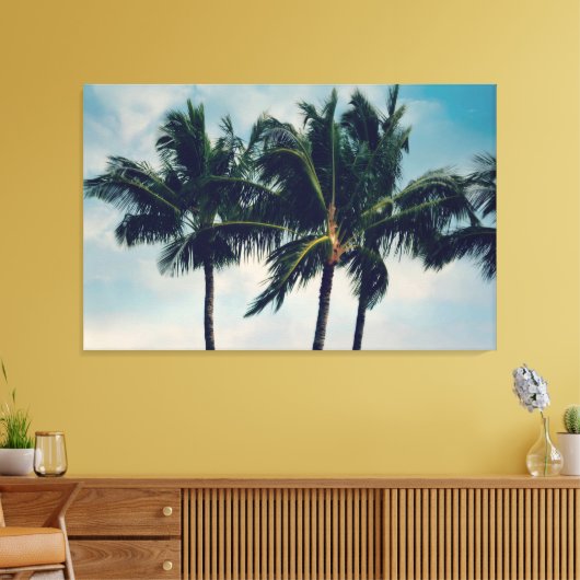 Hawaii Palm Trees Leinwanddruck (Insitu (Wohnzimmer))