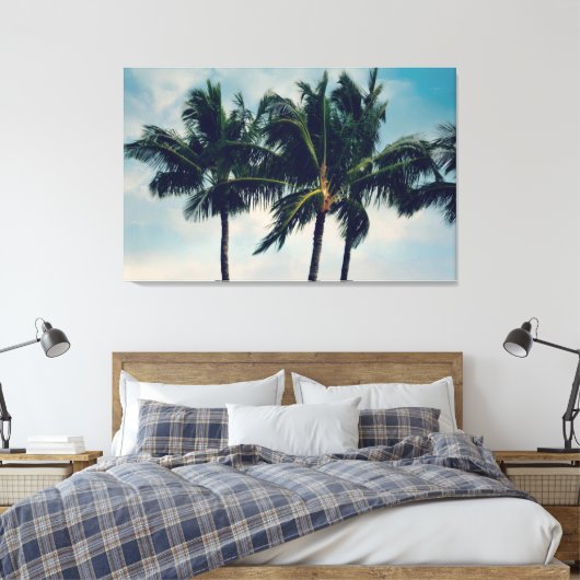 Hawaii Palm Trees Leinwanddruck (Insitu (Schlafzimmer))