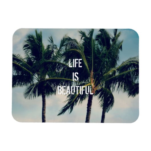 Hawaii Palm Trees Magnet (Horizontal)