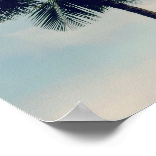 Hawaii Palm Trees Poster (Ecke)