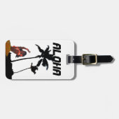 Hawaii-Palme Gepäckanhänger (Vorderseite horizontal)