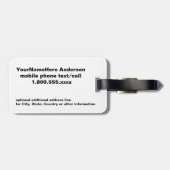 Hawaii-Palme Gepäckanhänger (Rückseite horizontal)