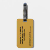 Hawaii-Palme TreeTag Gepäckanhänger (Rückseite vertikal)