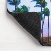 Hawaii Palmen Bäume glücklich glückliche Leute zit Mousepad (Ecke)