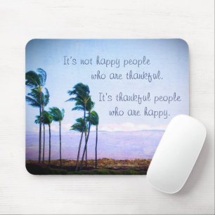 Hawaii Palmen Bäume glücklich glückliche Leute zit Mousepad