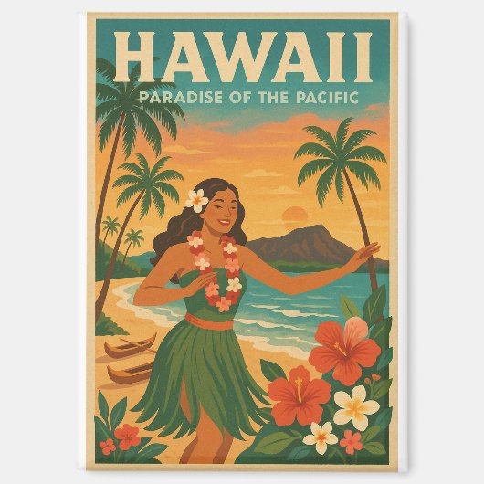 Hawaii – Paradies des Pazifiks Magnet (Vorderseite)