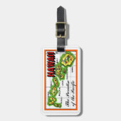 Hawaii Paradies  Gepäckanhänger (Vorderseite vertikal)