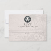 Hawaii Passport Wedding RSVP Karte (Vorderseite)
