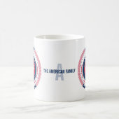 Hawaii Patriotic Circular Monogram Tasse (Mittel)