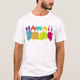 hawaii Petroglyphen surfer honu canoe - kundenspez T-Shirt