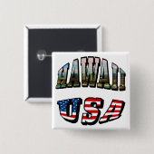 Hawaii Picture and USA Button (Vorne & Hinten)