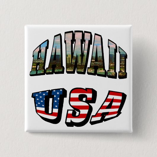 Hawaii Picture and USA Button (Vorderseite)