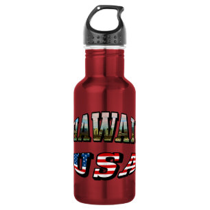 Hawaii Picture and USA Edelstahlflasche