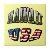 Hawaii Picture and USA Fliese (Vorderseite)