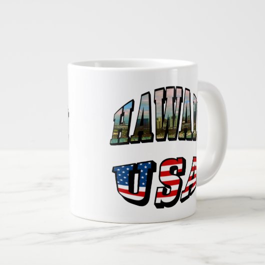 Hawaii Picture and USA Jumbo-Tasse (Vorderseite Rechts)