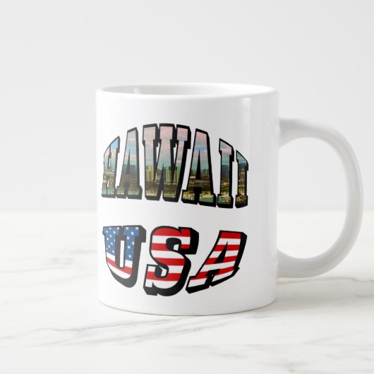 Hawaii Picture and USA Jumbo-Tasse (Rechts)