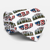 Hawaii Picture and USA Krawatte (Gerollt)