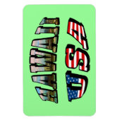Hawaii Picture and USA Magnet (Vertikal)