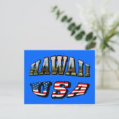 Hawaii Picture and USA Postkarte (Stehend Vorderseite)