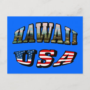 Hawaii Picture and USA Postkarte