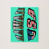 Hawaii Picture and USA Puzzle (Vertikal)