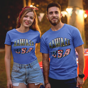 Hawaii Picture and USA T-Shirt