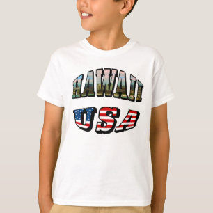 Hawaii Picture and USA T-Shirt