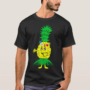 Hawaii Pineaple Hula Tanz Cooles polynesisches Ges T-Shirt
