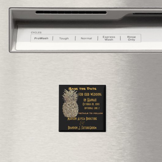 Hawaii Pineaple Save the Date Magnet (In Situ (Geschirrspüler))